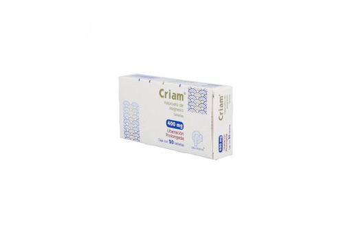 [7501384545147] Criam Liberación Prolongada 400 Mg 20 Tabletas 