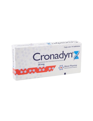 [7502246640628] Cronadyn 20 Mg 14 Tabletas 