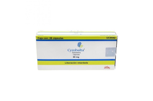 [7501082212297] Cymbalta 60 Mg Caja Con 28 Cápsulas De Liberación Retardada