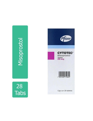 [7501049714604] Cytotec 200 Mcg 28 Tabletas 