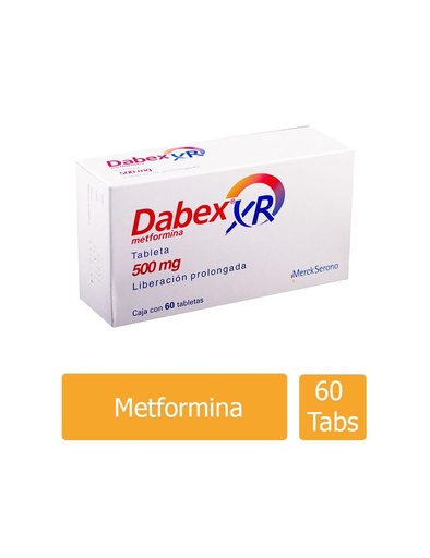 [7501298213989] Dabex Xr 500 Mg Liberación Prolongada 60 Tabletas 