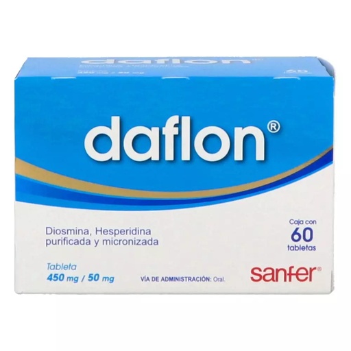 [7501070615529] Daflon 450/50 Mg 60 Tabletas 