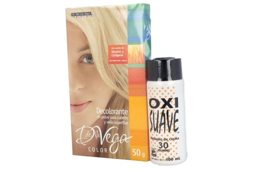 [7501289901284] Oferta Decolorante De La Vega 50 G + Peróxido 30 Volúmenes 