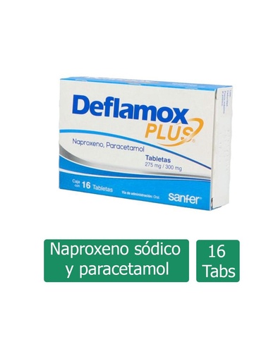 [7501385491139] Deflamox Plus 275/300 Mg 16 Tabletas 
