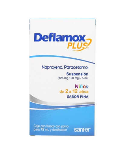[7501385491146] Deflamoxplus 125/100 Mg/5 Ml Suspensión 75 Ml 