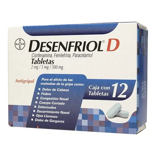 [7502276040375] Desenfriol D 12 Tabletas 