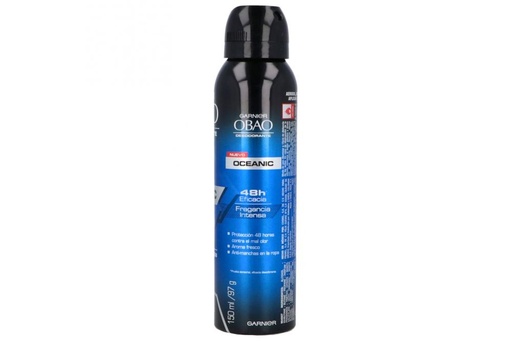 [7509552911640] Desodorante Garnier Obao Men Oceanic Aerosol 150 Ml 