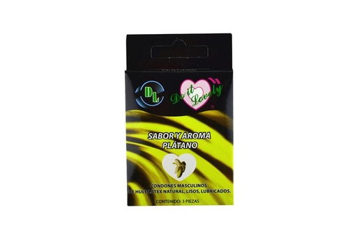 [7501128105040] Preservativo DL Banana 3 Piezas 