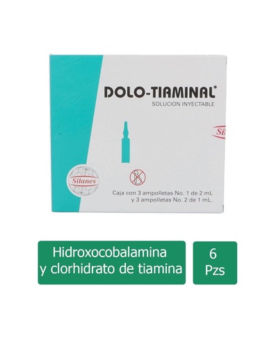 [7501101601279] Dolo Tiaminal 3 Ampolleta 2 Ml Y 3 Ampolleta 1 Ml 