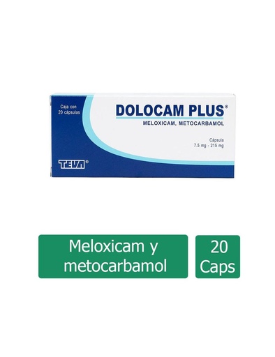 [7501250813608] Dolocam Plus 7.5/215 Mg 20 Cápsulas 