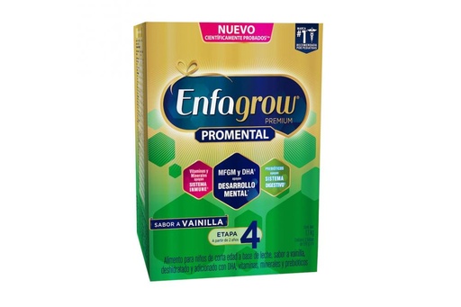 [7506205809484] Enfagrow Premium Etapa 4 Polvo 1100 G Caja Con 2 Bolsas Con 550 G - Sabor Vainilla