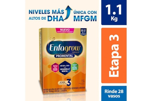 [7506205809224] Alimento Para Niños Enfagrow Promental Etapa 3 1.1 Kg 