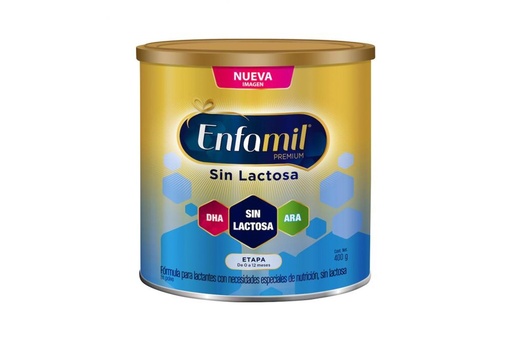 [7503013040313] Enfamil Sin Lactosa Premium 0-12 Meses Lata Con 400 G