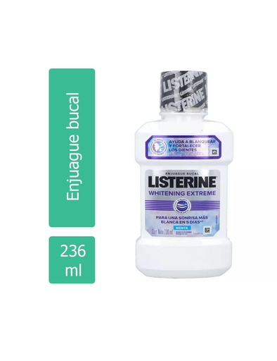 [7702031618737] Enjuague Bucal Listerine Whitening Extreme 236 Ml 