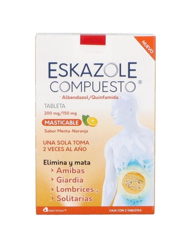 [7501089801494] Eskazole Compuesto 200 / 150 Mg 2 Tabletas 