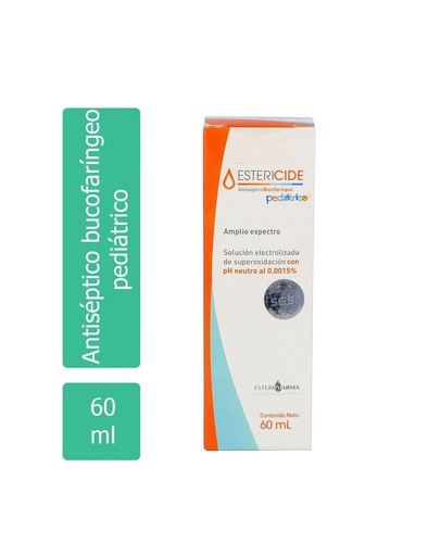 [7503008821200] Estericide Antiséptico Bucofaringeo Pediátrico Solución 60 Ml 