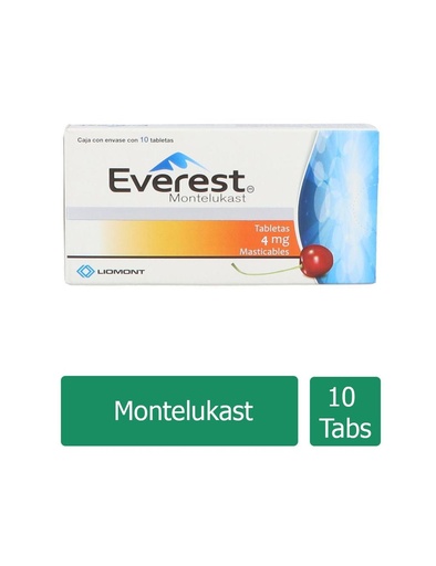 [7501299330210] Everest Montelukast 4 Mg 10 Tabletas 