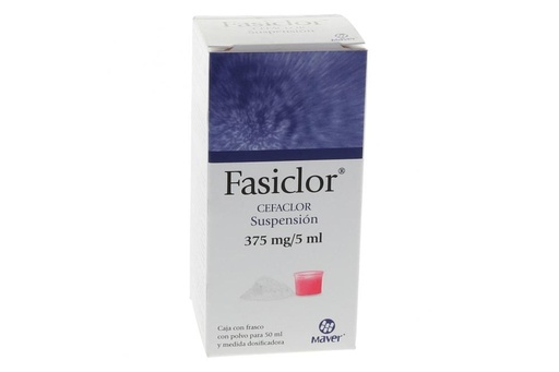 [7502009741067] Fasiclor Cefaclor 375 Mg/5 Ml Suspensión 50 Ml Genérico Maver 