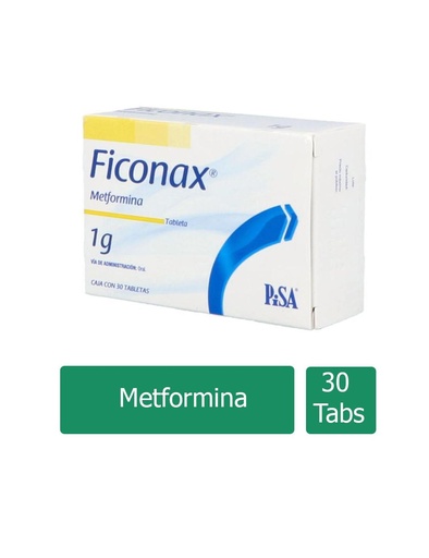 [7501125101069] Ficonax 1 G 30 Tabletas Recubierta 