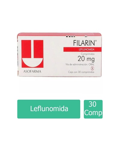 [7730979095907] Filarin 20 Mg 30 Comprimidos 