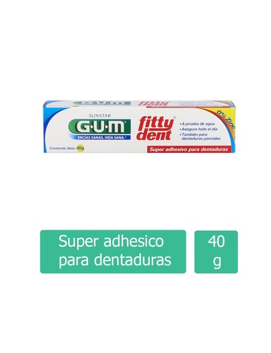 [9002240001022] Adhesivo Dental Gum Fitty Dent Crema 40 G 