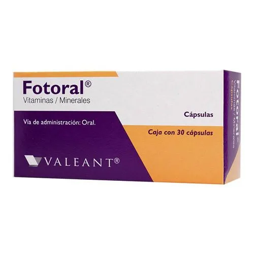 [7501122963516] Fotoral 250/7.5 Mg 30 Cápsulas 