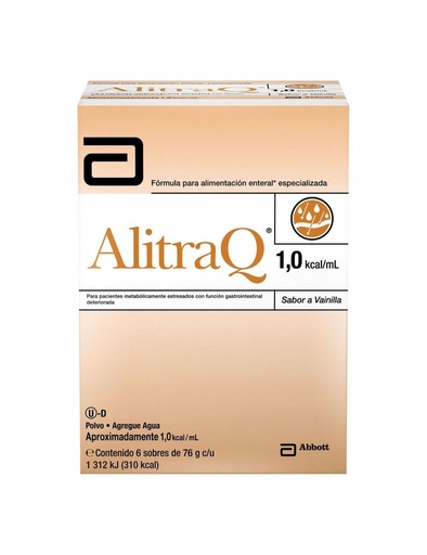 [7501033950827] Frm-Alitraq 76 G Caja Con 6 Sobres Sabor Vainilla