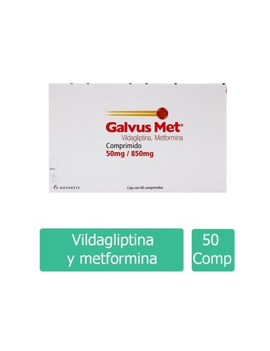 [7501094917012] Galvus-Met 50/850 Mg 60 Comprimidos Recubiertos 