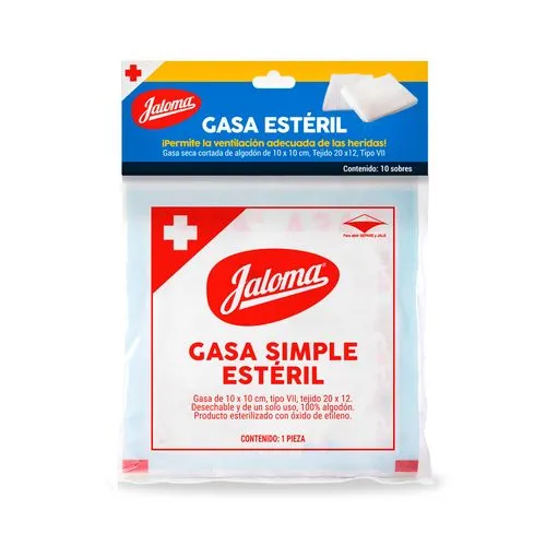 [759684231452] Gasa Jaloma 10X10 Cm Sobre 10 Piezas 