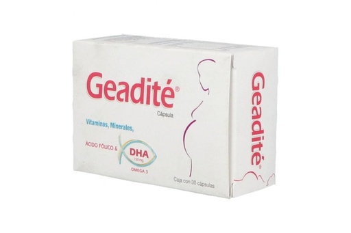 [7503008344907] Geadité Vitaminas/Minerales 30 Cápsulas Genérico Progela 