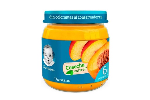 [75003371] Gerber Cosecha Natural Etapa 2 Durazno 113 G 