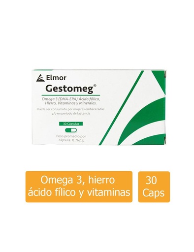 [7506429300026] Gestomeg Suplemento Alimenticio 30 Cápsulas 
