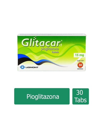 [7501299330289] Glitacar-1 15 Mg 30 Tabletas 