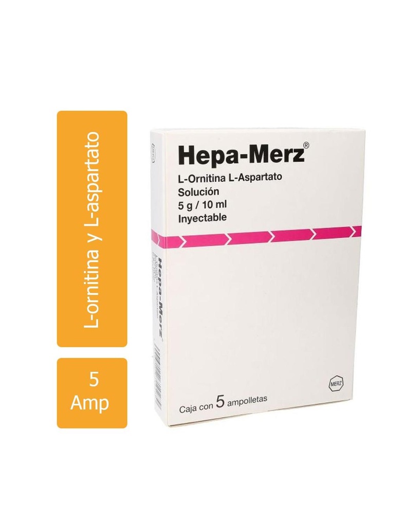 Hepa Merz Iv 5 G 5 Ampolletas 10 Ml | Club Presalud
