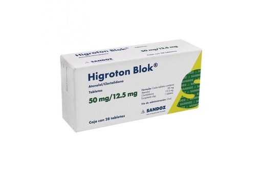 [7502216930568] Higroton Blok 50/12.5 Mg 28 Tabletas 