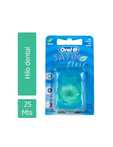 [7891051029811] Hilo Dental Oral-B Satin Floss Menta 