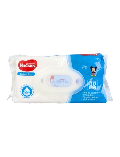 [7501943454811] Toallas Húmedas Huggies Cuidado Puro 80 Piezas 