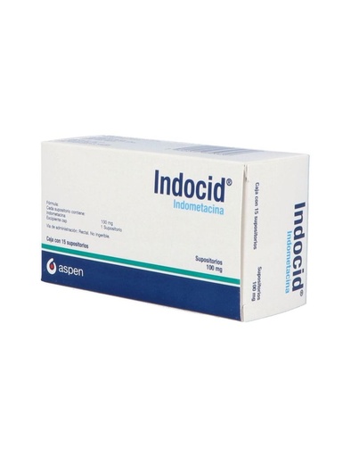 [7502209850828] Indocid 100 Mg 15 Supositorios 