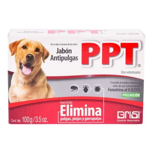 [7501022107034] Jabón Antipulgas Ppt Caja Con Barra Con 100 G