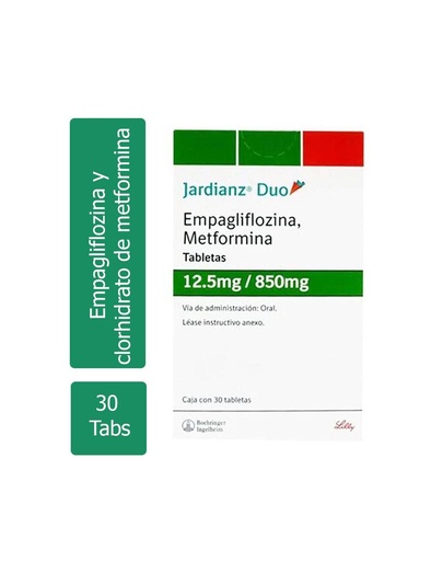 [7501034630131] Jardianz Dúo 12.5/850 Mg 30 Tabletas 