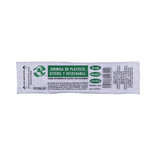 [7501128113229] Jeringa Desechable Dl 5 Ml 21 G X 32 Mm 
