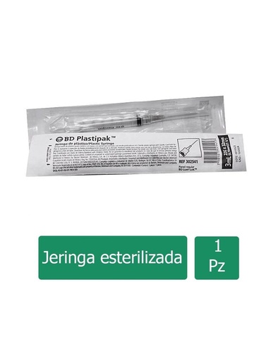[7501073025417] Jeringa Desechable BD 3 Ml 22 G X 32 Mm 