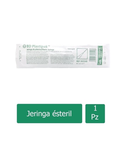 [7501073025493] Jeringa Desechable BD 5 Ml 21 G X 32 Mm 