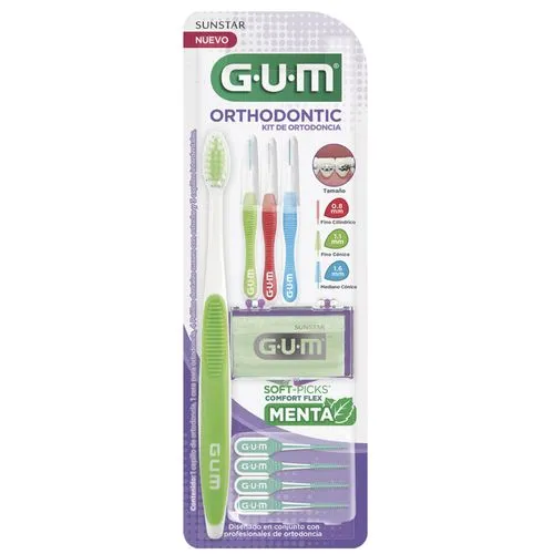 [70942125352] Kit De Ortodoncia Gum 6 Piezas 