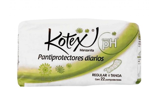 [7501943431249] Panty Protector Kotex Regular Manzanilla 22 Piezas 
