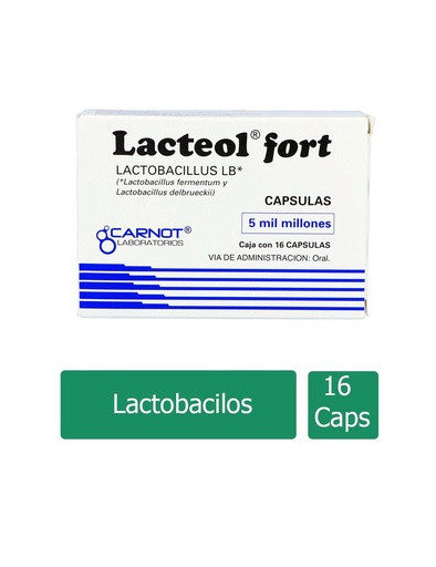 [7501124103378] Lacteol Forte 170 Mg 16 Cápsulas 