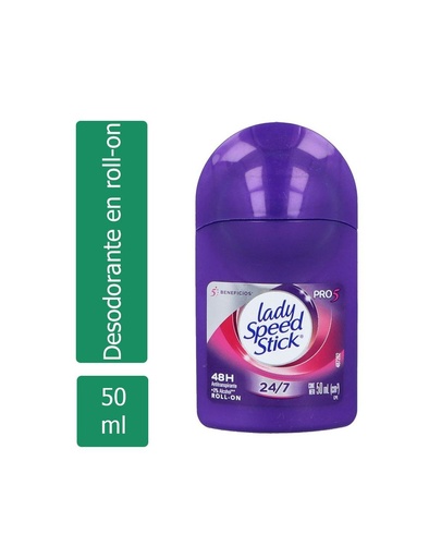 [7509546057521] Desodorante Lady Speed Stick Pro 5 En 1 Rolly On 50 Ml 