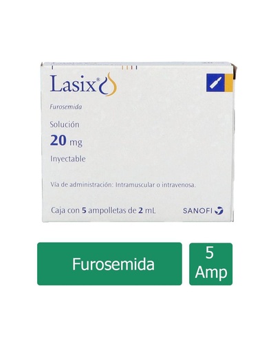[7501165000186] Lasix 20 Mg 5 Ampolletas 2 Ml 