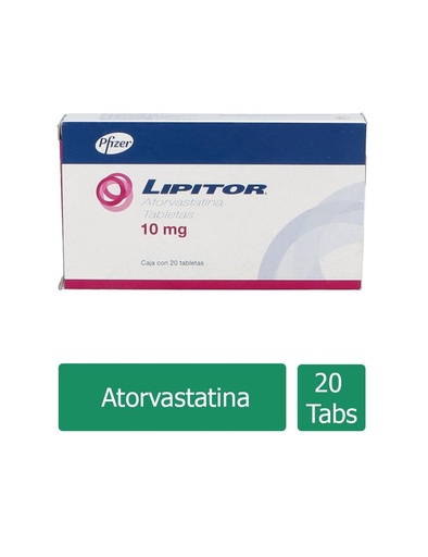[7501287652744] Lipitor 10 Mg 20 Tabletas 