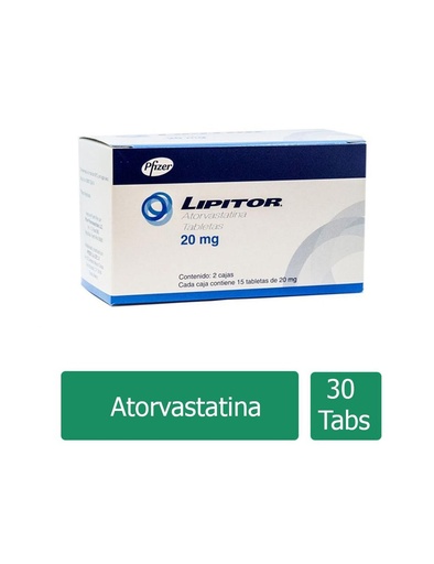 [7501287640888] Lipitor 20 Mg 15 Tabletas 2 Cajas 